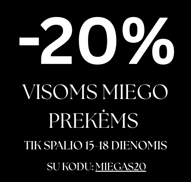 -20% miego prekėms