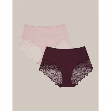 Kelnaitės aukštu liemeniu Pinky (2 vnt.) liko S dydis