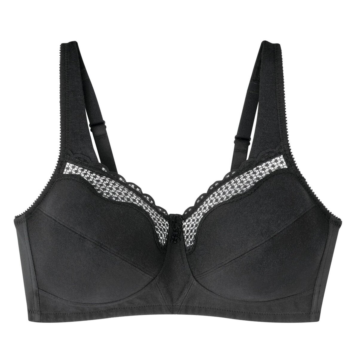 Liemenėlė be lankelių "Cotton confort" BL535 juoda 2