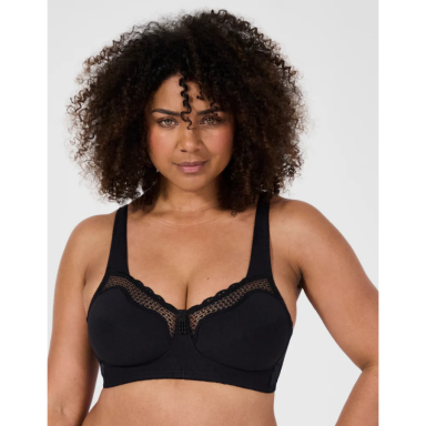 Liemenėlė be lankelių "Cotton confort" BL535 juoda